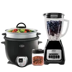 OSTER - Combo Olla Arrocera 2.6 Litros Licuadora 550 Watts