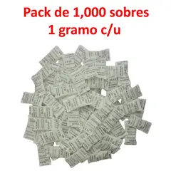 GENERICO - Pack 1000g sobres de 1g silica gel original sellada