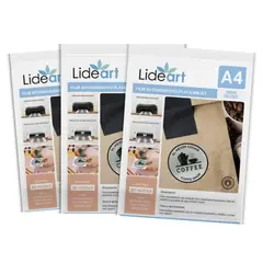 LIDEART - Vinil Autoadhesivo Imprimible Plata Gloss Inkjet A4 x 60und