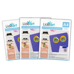 LIDEART - Vinil Autoadhesivo Imprimible Blanco Gloss Inkjet A4 x 60und