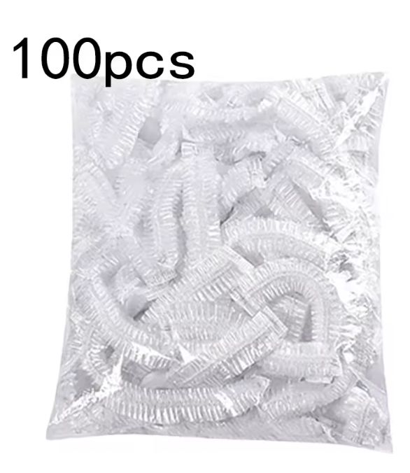 100 cobertores de plástico multiuso bolsas cubiertas elásticas