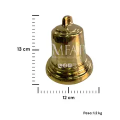 MFAP BRONCERIA Y ANTIGUEDADES - Campana en bronce 13 cm