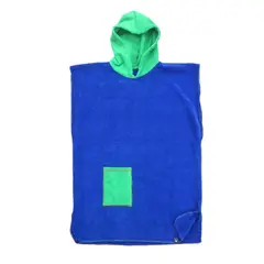 GENERICO - TOALLA PONCHO CORDANO NIÑOS 5 A 7 AÑOS AZULINO UNISEX