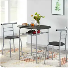 VENTITAS HOME - Juego de Comedor Valeska Negro