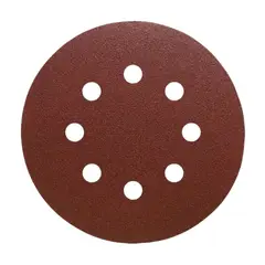 KLINGSPOR - Pack x 5 Disco Velcro 5" (125mm) PS22K Grano 60 GLS5 (Rojo)