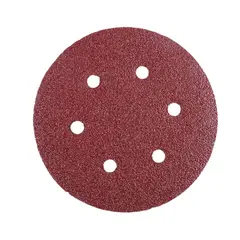 KLINGSPOR - Pack x 5 : Disco Velcro 6" (150mm) PS22K Gr 180 GLS3 (Rojo)