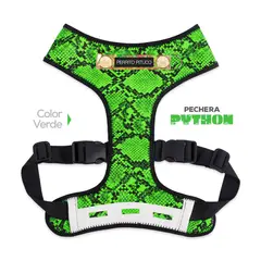 PERRITO PITUCO - PECHERA PYTHON VERDE TALLA M