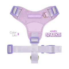 PERRITO PITUCO - ARNÉS SPARKS LILA TALLA M