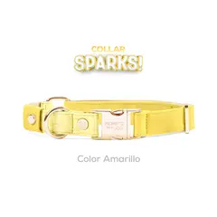PERRITO PITUCO - COLLAR SPARKS AMARILLO TALLA S