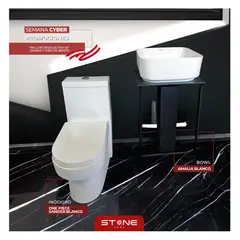 STONE - COMBO INODORO ONE PIECE SANDER BLANCO BOWL AMALIA BLANCO