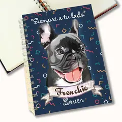 QALA DISEÑO - Cuaderno A5 - - Perro Bulldog Francés