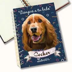 QALA DISEÑO - Cuaderno A5 - - Perro Cocker