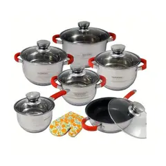 VANHOFF - Set de Ollas VH-4513 Acero Inoxidable