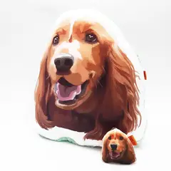 QALA DISEÑO - Pack Almohada y Llavero - - Perro Cocker