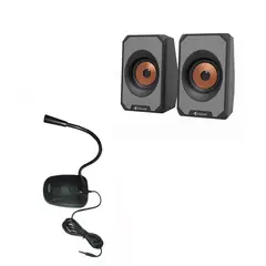 pctronix - COMBO MICROFONO PARLANTES - PARA TU PC O LAPTOP