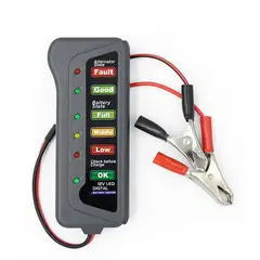 GENERICO - Tester Probador Batería Alternador Carro Moto Auto - Hosal