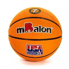 GENERICO - PELOTA DE BASKET MIBALON GRABADA CELULAR 5- NARANJA