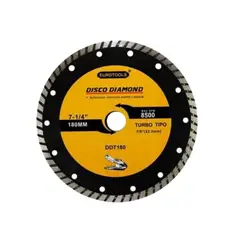GENERICO - Disco Diamantado Turbo Continuo 7" Eurotools - Amarillo