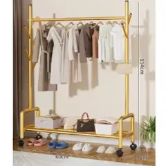 GENERICO - ORGANIZADOR PERCHERO ZAPATERO 2 EN 1 PRODUCTO PREMIUM