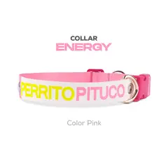 PERRITO PITUCO - COLLAR ENERGY PINK TALLA XS