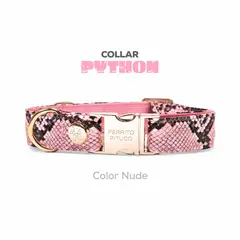 PERRITO PITUCO - COLLAR PYTHON NUDE TALLA XS