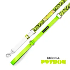 PERRITO PITUCO - CORREA PYTHON AMARILLO NEÓN