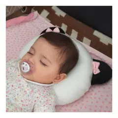 GENERICO - Almohada Anti Cabeza plana para bebé panda niña