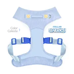 PERRITO PITUCO - PECHERA SPARKS CELESTE TALLA L