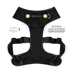 PERRITO PITUCO - PECHERA SPARKS NEGRA TALLA L PLUS