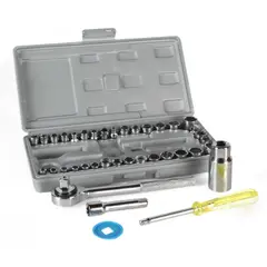 OEM - Juego Llaves Dados 40Piezas de Tubo Caja de Herramientas Inoxidable