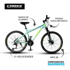 CROSSBIKE - Bicicleta GT Aro 26 Verde