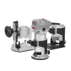 CROWN - RUTEADORA DOBLE 750W FRESADORA CANTEADORA 6-8MM - CT11023