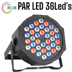 OEM - Par LED 36Leds de 3Watts de RGB AutoSound DMX520 Reflector Luces Color