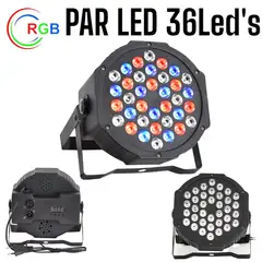 OEM - Par LED 36Leds 3Watts RGB AutoSound DMX520 Reflector RGB