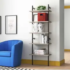 VENTITAS HOME - Librero de Pared Industrial Jetsa Olivo y Negro