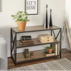 VENTITAS HOME - Estante Industrial Faxina Espresso y Negro