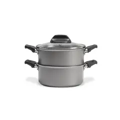 BRINOX - Olla Vaporera Con Tapa 16cm 1.45L Plata
