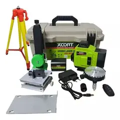 XCORT - Nivel Láser Verde 4D de 16 Líneas Autonivelante 408-4D16