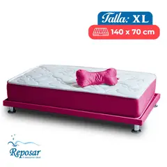 REPOSAR EL DESCANSO IDEAL - Cama Mascota PREMIUM duo XL color Fucsia My Pet