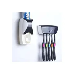 GENERICO - Dispensador De Pasta Dental 2 en 1 + Porta Cepillos