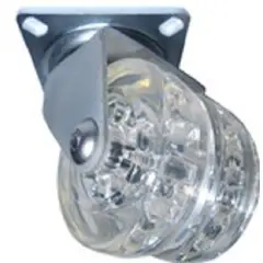 SERRATURE - GARRUCHA DOBLE TRANSPARENTE 50MM CARGA 70KG