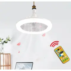 GENERICO - Foco Ventilador LED Ahorrador con Control Multifuncion Oficina Hogar