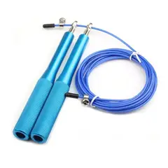 BLACKFIT - Soga para Saltar Crossfit Aluminio Celeste