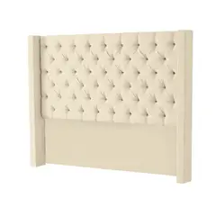 MAVISAC - Cabecera Master Rey Mavisac Plaza Queen Color Marfil - Ultra Cuero