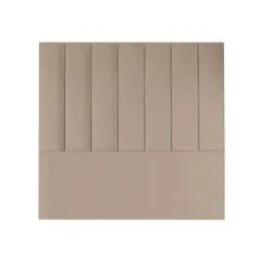 MAVISAC - Cabecera Tosco Plaza Queen Color Beige - Ultracuero