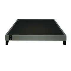 BARAKA HOME - Base De Cama Europea Carintia King Americano 1.98 x 2.03 - Gris Oscuro