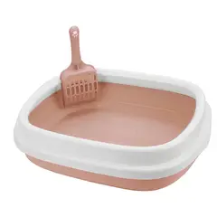 GENERICO - Arenero abierto para gato 56x45cm - Rosado