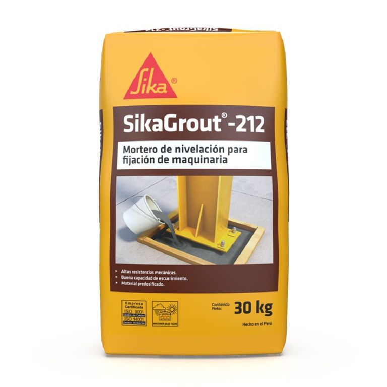 Mortero para Nivelación y Anclajes SikaGrout 212 x 30 kg