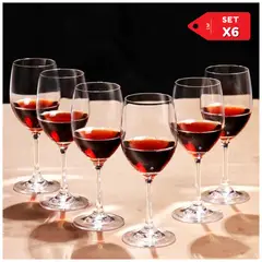 INSPIRA - Set x6 copas de vino elegante