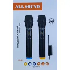 ALL SOUND - Micrófono Inalámbrico Doble UHF WP-40B